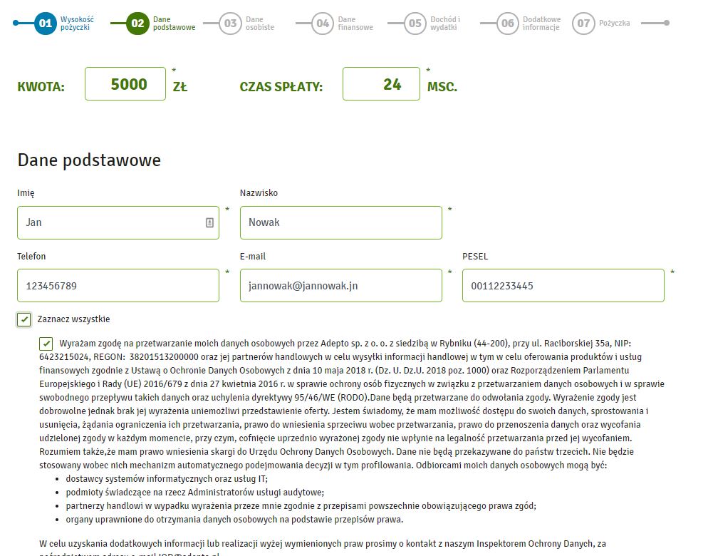 pozyczka online na 6 miesiecy